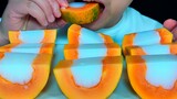 Eating a papaya milk popsicle ASMR video
