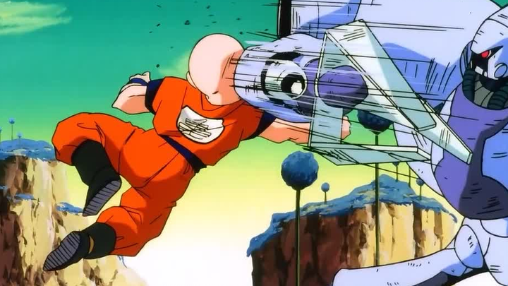 Only Krillin is getting beaten