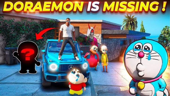 Doraemon Missing😭! Doraemon Kidnapped! Search Operation  Find Doraemon With Sinchan in GTA 5 Telugu