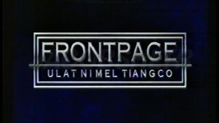 FRONTPAGE Ulat ni Mel Tiangco (January 28, 2002)