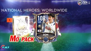 MỞ PACK KIẾM MENDY, SON VÀ CÁI KẾT - NATIONAL HEROES: WORLDWIDE 《FIFA MOBILE 21》