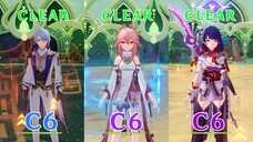 Ayato vs Yae Miko vs Raiden Shogun tất cả đều C6 kết hợp dame