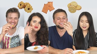 ต่างชาติลองกินขนมปี๊บในตำนาน | Foreigners try Thai Snacks