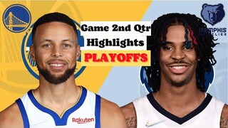 Golden Warriors vs Memphis Grizzlies 2nd Qtr Game 6 Highlights | May 13 | 2022 NBA Season