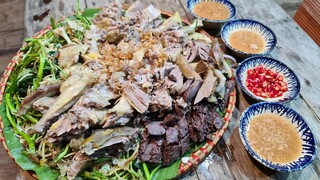 Cháo vịt xiêm. Cháo vịt gỏi bắp chuối rau muốn - Bin Đen Miền Tây # 167