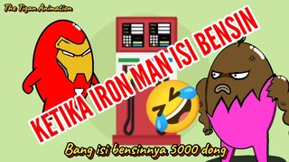 KETIKA IRON MAN NGISI BENSIN | THE TIGAN ANIMATION