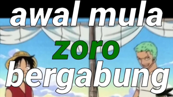 awal mula zoro bergabung ke kru mugiwara #beranda #anime #onepiece #luffy