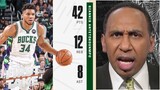 FIRST TAKE | Stephen A. goes OFF on Giannis crush Jayson Tatum to lead Bucks beat Celtics Game 3
