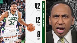 FIRST TAKE | Stephen A. goes OFF on Giannis crush Jayson Tatum to lead Bucks beat Celtics Game 3