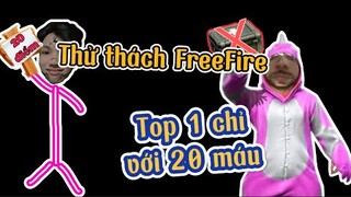 Sẽ như thế nào nếu chỉ có 20 máu trong Freefire | Chú Xám #shorts