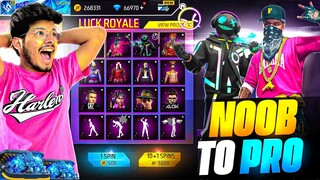 Free Fire I Got All Rare Emotes Bundles And Gun Skins In 90% NOOB TO PRO In 5Mins -Garena Free Fire