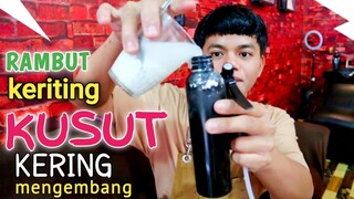 cara mengatasi rambut keriting - yang kusut kering dan mengembang