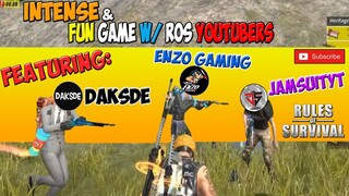 Intense & Fun Gameplay With Pinoy ROS Youtubers [ Rules of Survival ] [ # 4 ]