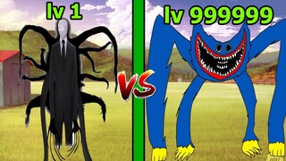 Kết Hợp Và Tiến Hóa Tạo Thành Slenderman Đại Chiến POPPY Trong Merge Monsters Army Top Game Thành EJ