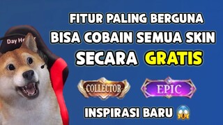 FITUR RAHASIA BISA COBAIN SEMUA SKIN GRATIS SEBELUM BELI ! MONTON MAKIN KEPANASAN NIH