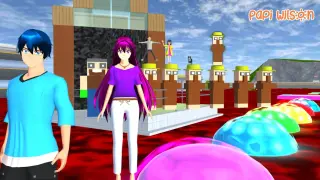 Sakura Parkour Floor Is Lava Dapat Rumah Minecraft 😱🤣🔥 | Sakura School Simulator | Papi Wilson