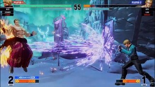 KOF15　ギースvsロック　親父をぶん投げる