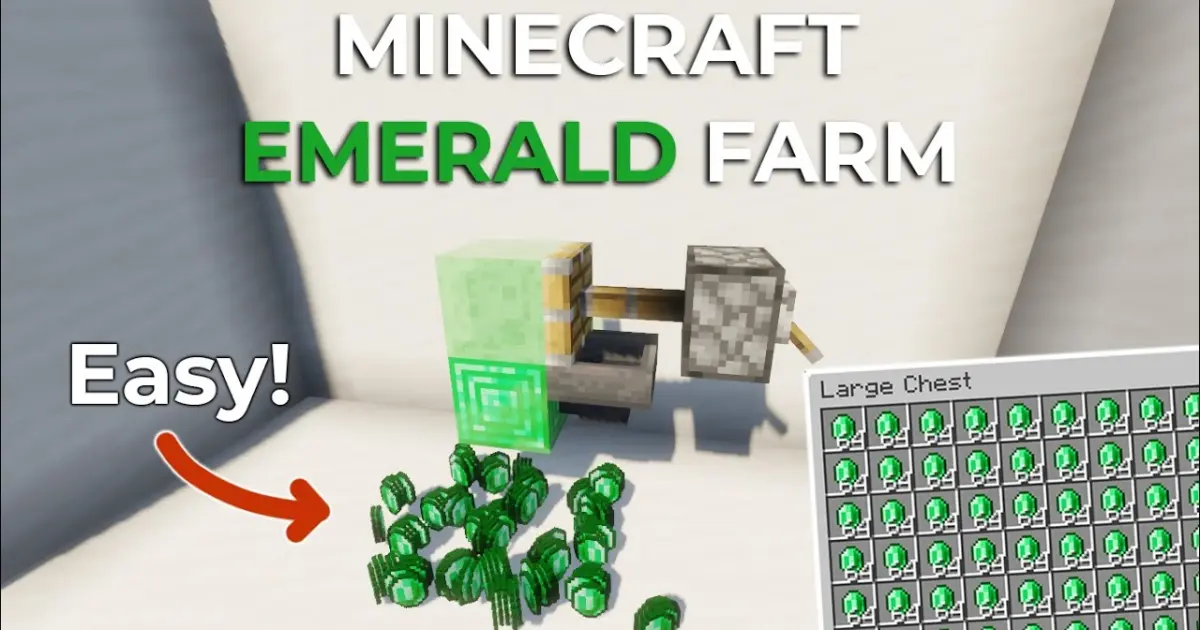 Aprender sobre 63+ imagem minecraft emerald farm br.thptnganamst.edu.vn