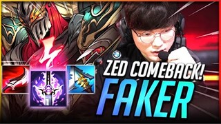FAKER TEST ZED CHO CHUNG KẾT THẾ GIỚI 2021 (LMHT)