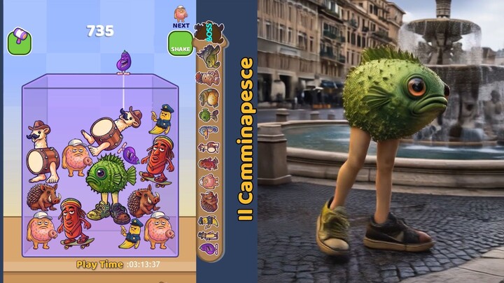 Merge Fellas Italian Brainrot 28 – Gameplay with Animated Characters