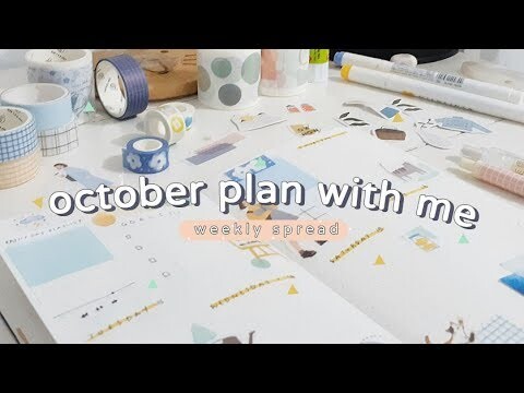 plan with me - weekly spread october 2019 | bullet journal setup