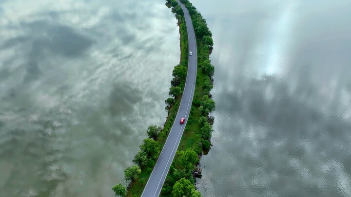 Hồ Pingtian Chizhou "Thiên đường" - Sau khi say rượu, tôi không biết rằng bầu trời trong nước, và co