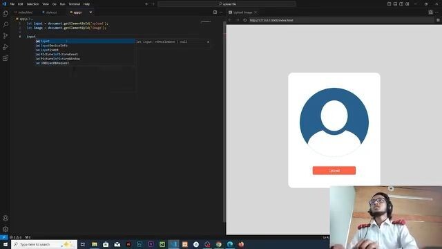 Image upload with javaScript