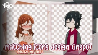 『••✎••』matching icons design - inspo - watch me edit | xoxoxantzu