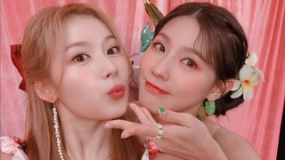[Twice x GIDlE] Mianmian dan Sana menari NXDE bersama~