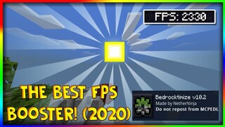 The Best FPS Booster And FPS Settings! (MCPE,MCBE.2020). FPS Boost Tutorial!  Bedrocktimize Update.