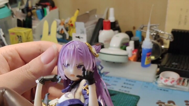 What does Genshin Impact 1/7 pirated replica hand-made pdd look like for 80 yuan
