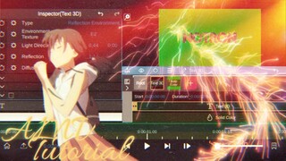 TUTORIAL 3D TEXT AMV - Node Video || bilibili