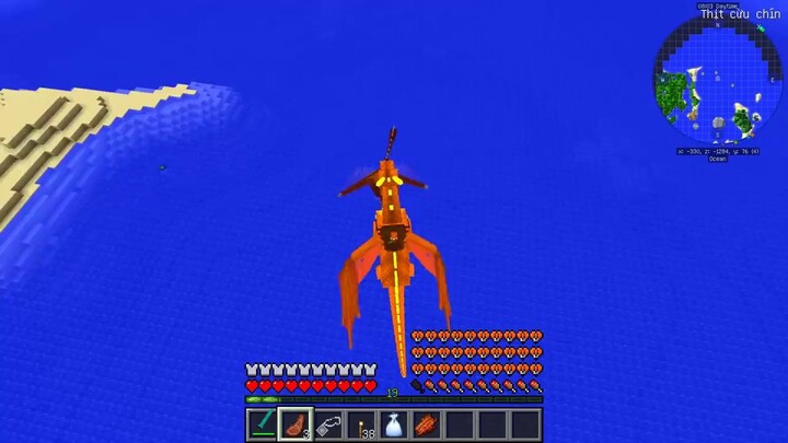 HEBI SINH TỒN BÍ KÍP LUYỆN RỒNG TẬP 6 TRONG MINECRAFT_HEBI THỬ THÁCH 24 GIỜ ẤP T