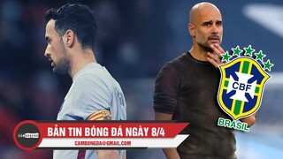 Bản tin Bóng đá ngày 8/4 | Barca hòa Frankfurt dù chơi hơn người; Brazil chọn Guardiola thay Tite