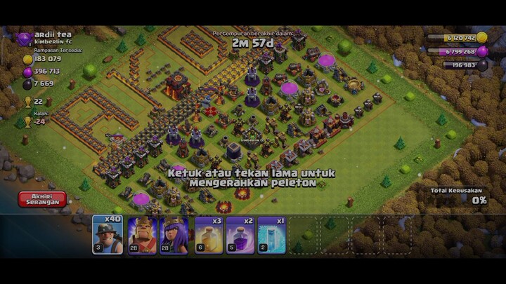 sikat base COC (clash of clan) imut