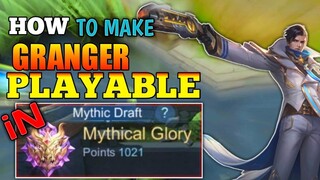 How To Make GRANGER PLAYABLE IN 1k POINTS SOLO RANK GAME TOP GLOBAL GRANGER GAMEPLAY - Akobida MLBB