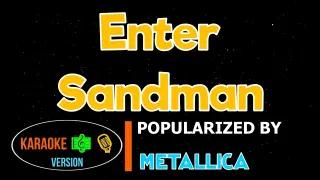 Enter Sandman - Metallica | Karaoke Version |HQ▶️ 🎶🎙️