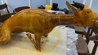 Nổi Hứng Ăn Hết Con Dê Quay | Hà Còi