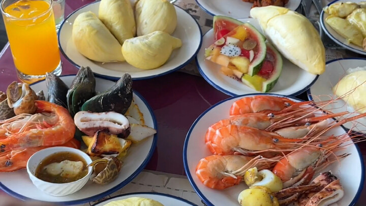 Ẩm thực Thái Lan: Lại đến mùa sầu riêng, tự do ăn sầu riêng thật sự, buffet sầu riêng no nê sướng rơ