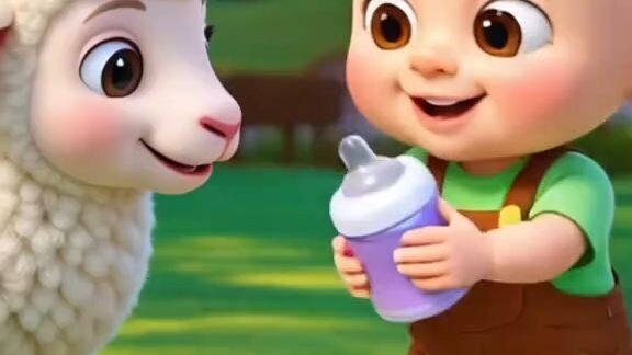🐑 My Sheep Is White 🎶 | Cute Little Boy & Sheep | Fun Kids Rhyme 🐑😊