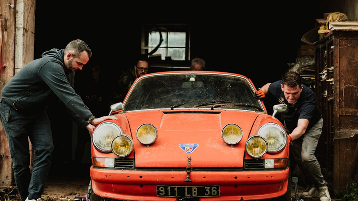 An extremely rare 48-year-old 911 RS found in an elderly man’s warehouse.