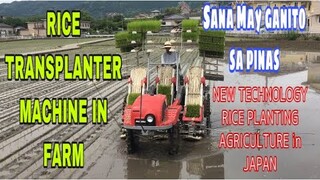 RICE TRANSPLANTER IN FARM | NEW TECHNOLOGY RICE PLANTING AGRICULTURE IN JAPAN | japanvlog #BiGArLSTV