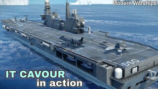 Modern Warships: IT CAVOUR in action.