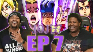 He’s Six People 👀👀😭 | Jojo Stone Ocean Ep 7 Reaction