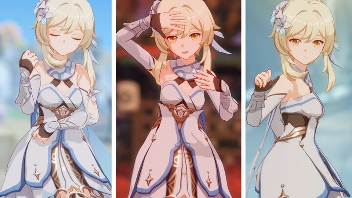 [Genshin Impact rendering] Cute girl takes you back on your journey