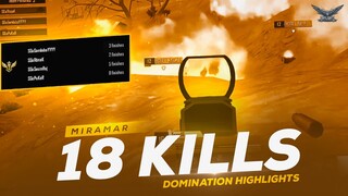 A SKYLIGHTZ GAMING VIDEO | SKYLIGHTZ ESPORTS INDIA | MIRAMAR 18 KILLS DOMINATION HIGHLIGHTS