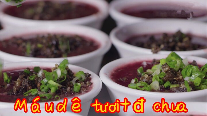 Máu dê tươi+đồ chua