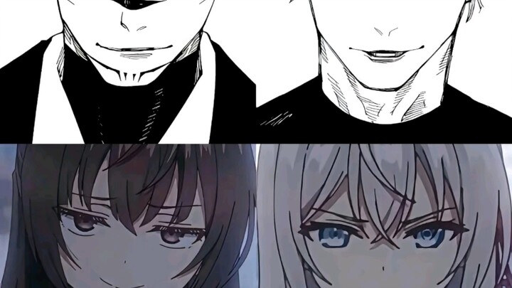 Black hair and black eyes, white hair and blue eyes—could it be…?