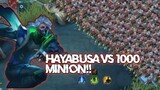 Hayabusa vs 1000 Minion 🥶no CD full item 💥🔥