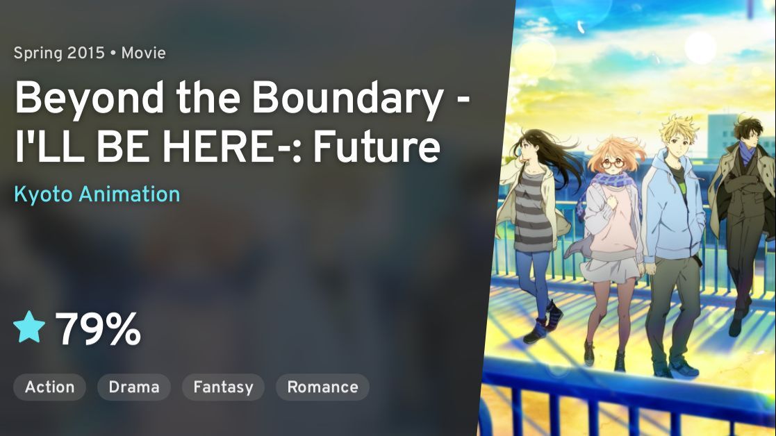 Beyond the Boundary The Movie: I'll be There - The Future (2015)